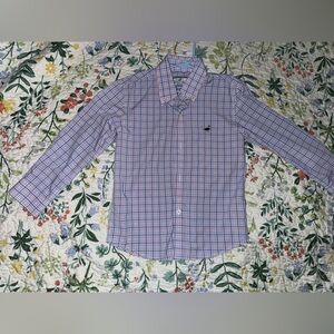 Properly Tied Button-Down Plaid Dress Shirt - Pink & Blue